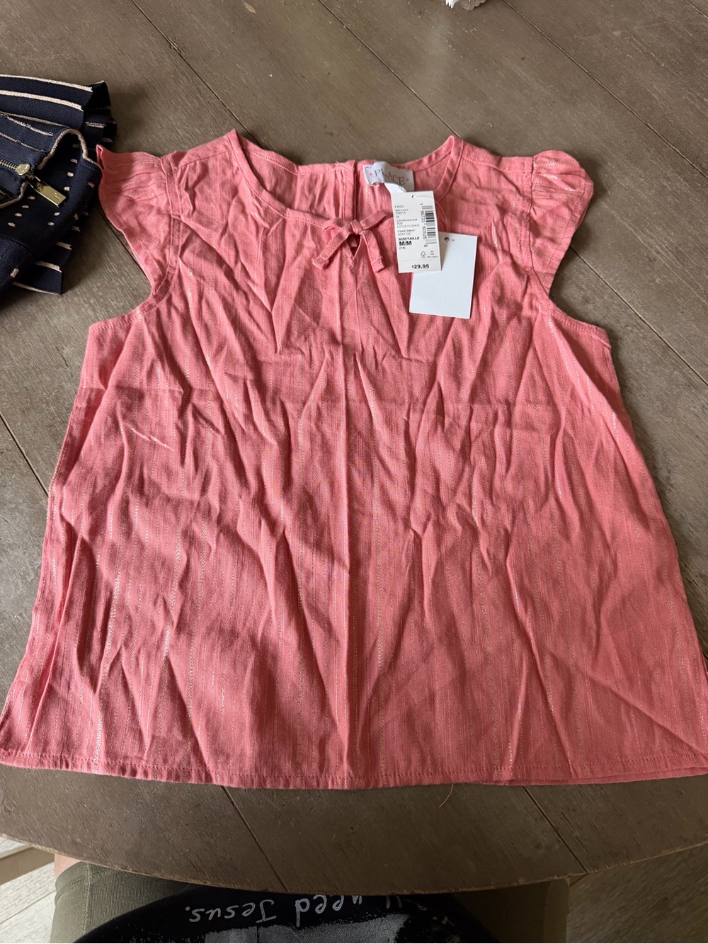 The Children's Place Coral Pink Cap-Sleeve Girls' Top
